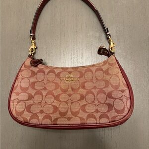 Vintage Burgundy Teri Coach Bag